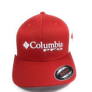 BRAND NEW COLUMBIA PFG RED FLEXFIT HAT SZ L/XL